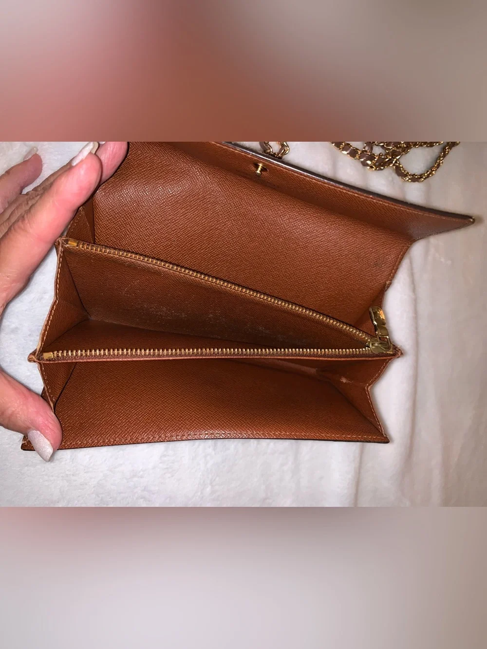 Vintage Authentic Louis Vuitton Monogram Sarah LV Wallet EVC!